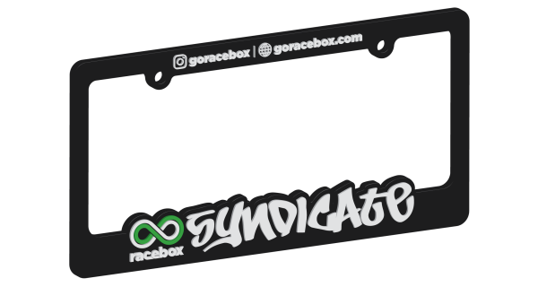 Racebox License Plate Frame