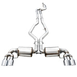 AWE Tuning 2019+ BMW M340i (G20) Non-Resonated Touring Edition Exhaust - Quad Chrome Silver Tips