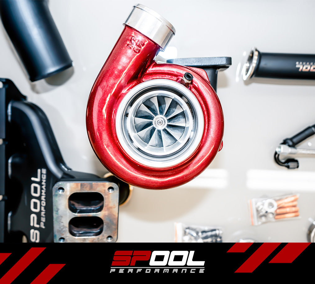 Spool Performance Billet Manifold A91 Supra 6 port Top Mount Turbocharger Kit