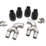AWE Tuning 2019+ BMW M340i (G20) OE-Config-To-Quad Tip Conversion Kit - Diamond Black Tip