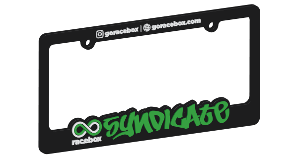 Racebox License Plate Frame