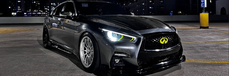 Qzilla Infiniti Q50 VR30 world record holder at the drag strip