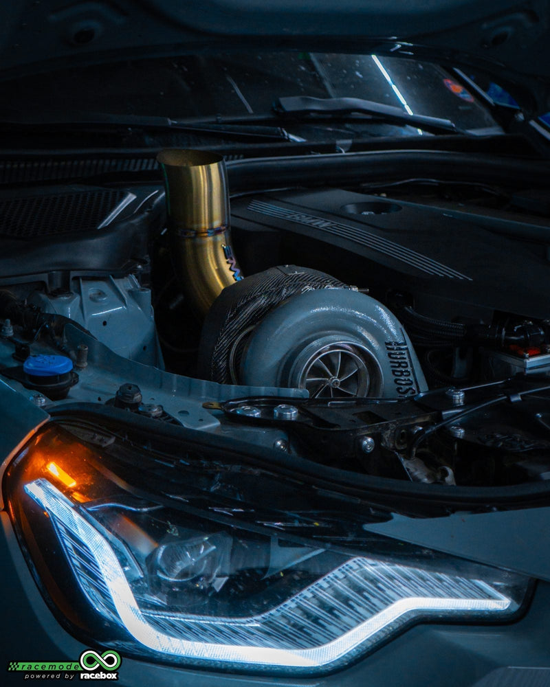BMW B58 with PTE 6870 single turbo conversion - Racebox customer car for density altitude article