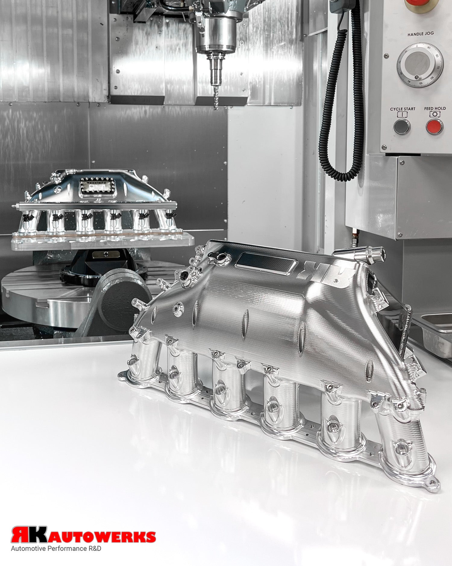 RK Autowerks S58 Race Billet Intake Manifold front view