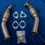 B6A VR30DDTT resonated lower downpipes pair with gaskets and hardware for Q50 Q60 Nissan Z