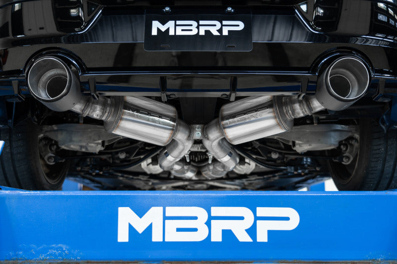 MBRP 23-24 Nissan Z 3.0L Armor Pro T304 Stainless Steel 3in Cat-Back Dual Rear Exit w/ 5in OD Tips