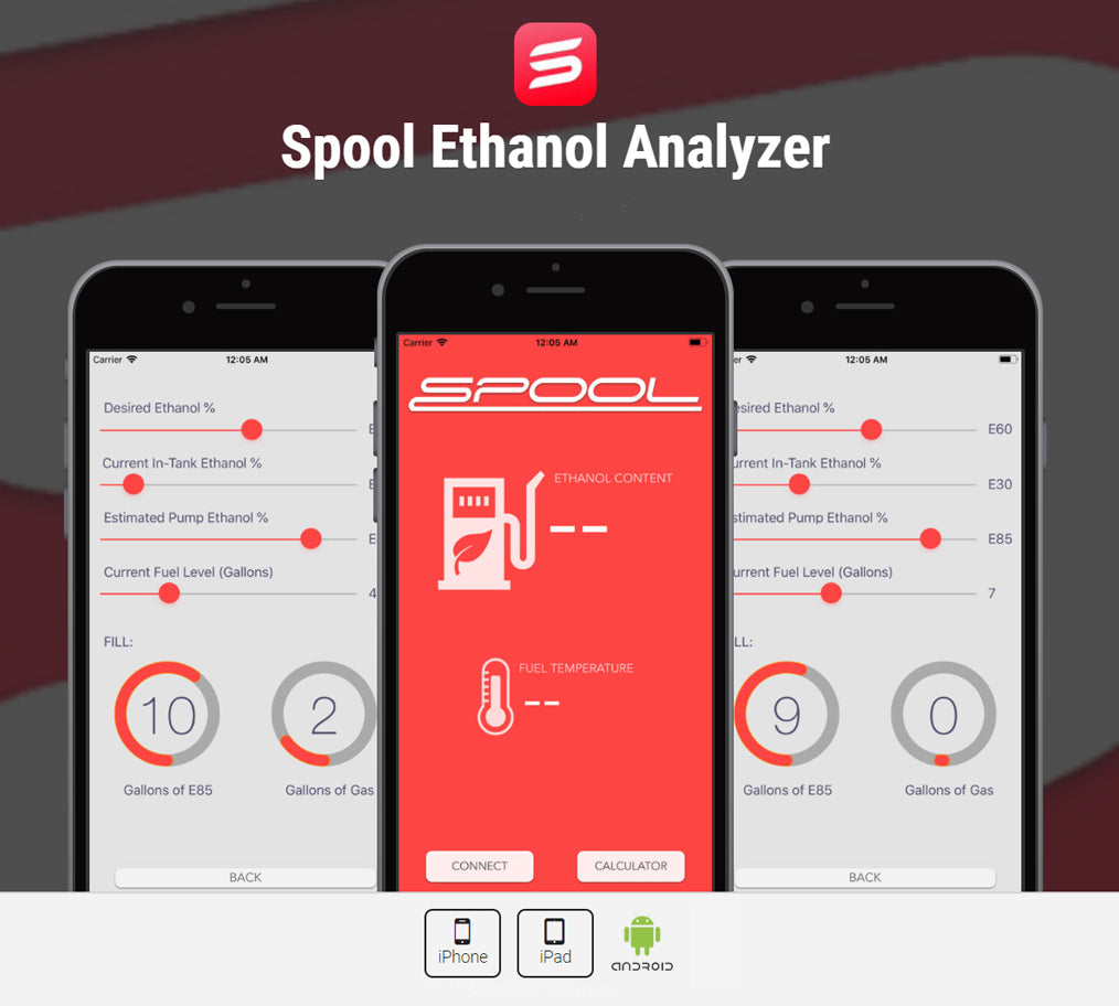 Spool Ethanol Analyzer Mobile App